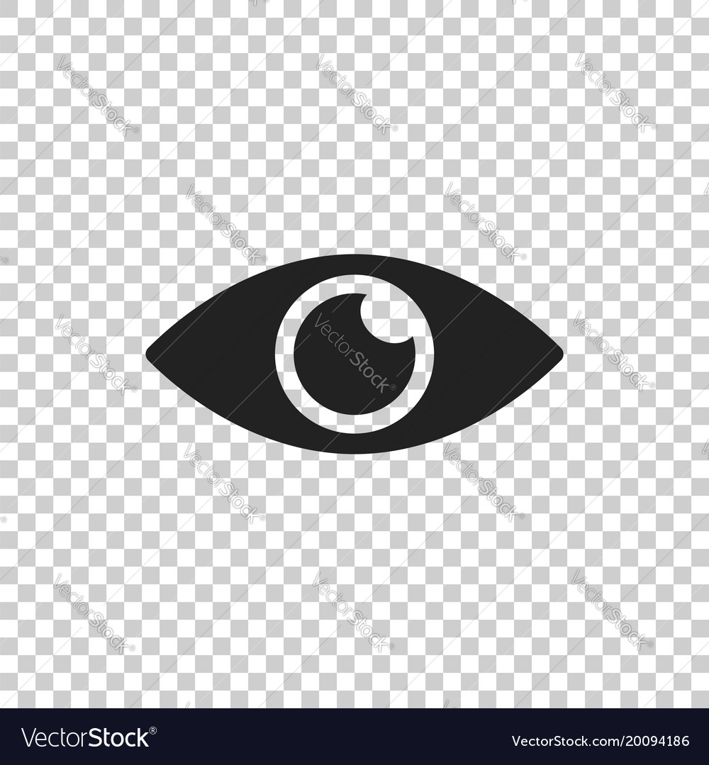 Simple eye icon eyesight pictogram in flat style Vector Image