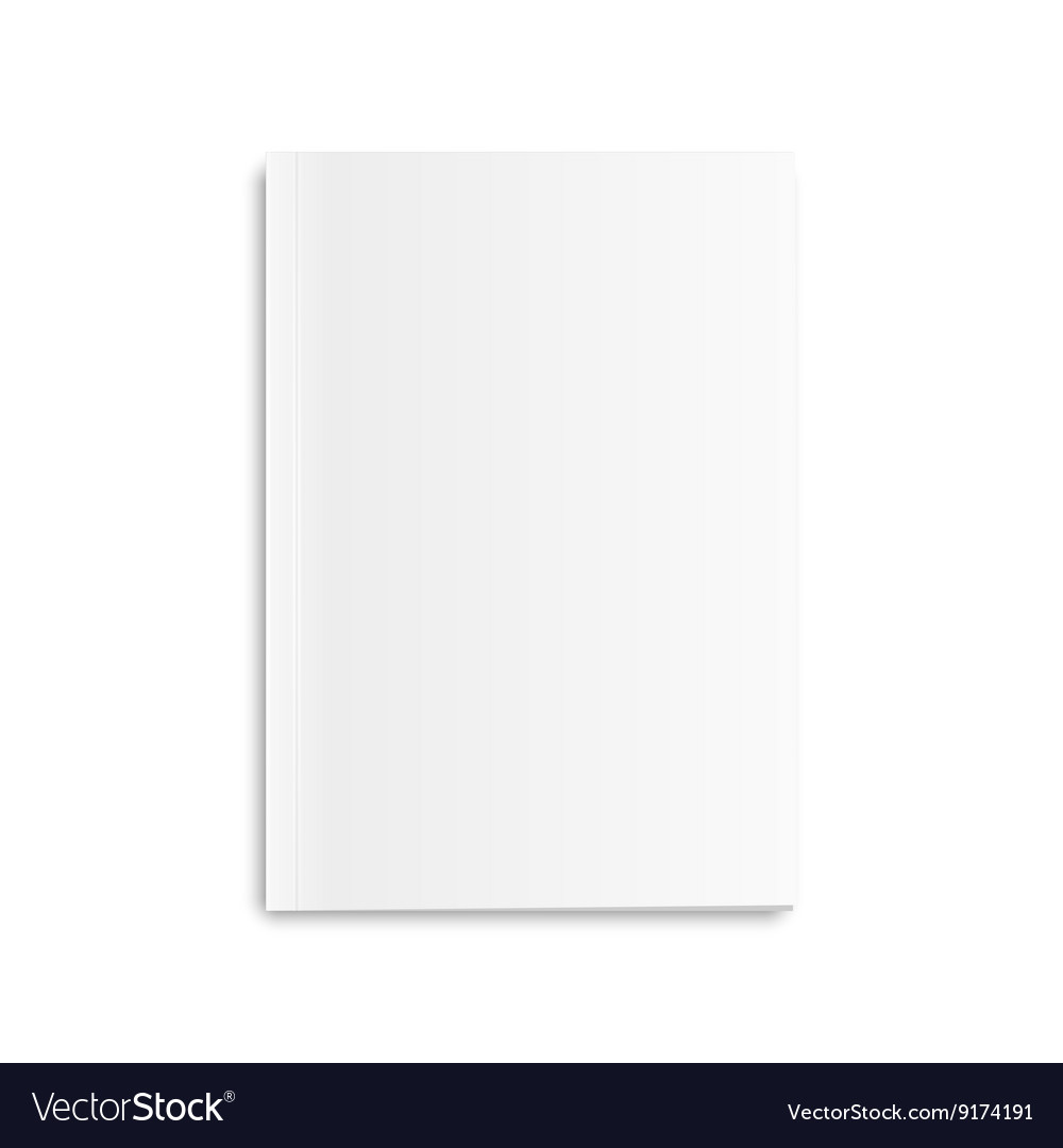 Blank closed magazine Royalty Free Vector Image