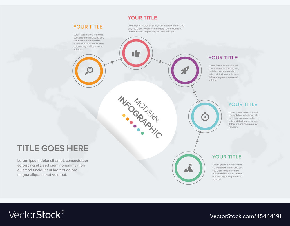 Creative concept for infographic element 5 Vector Image