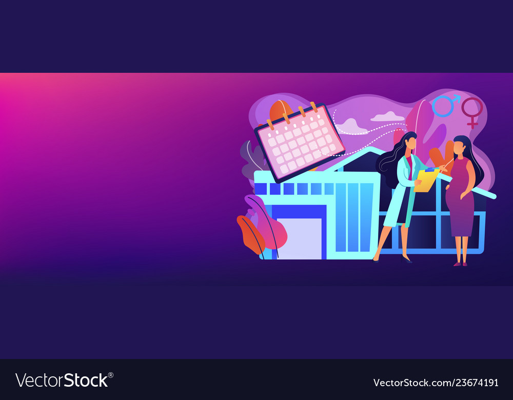 Maternity Services Concept Banner Header Vector Image