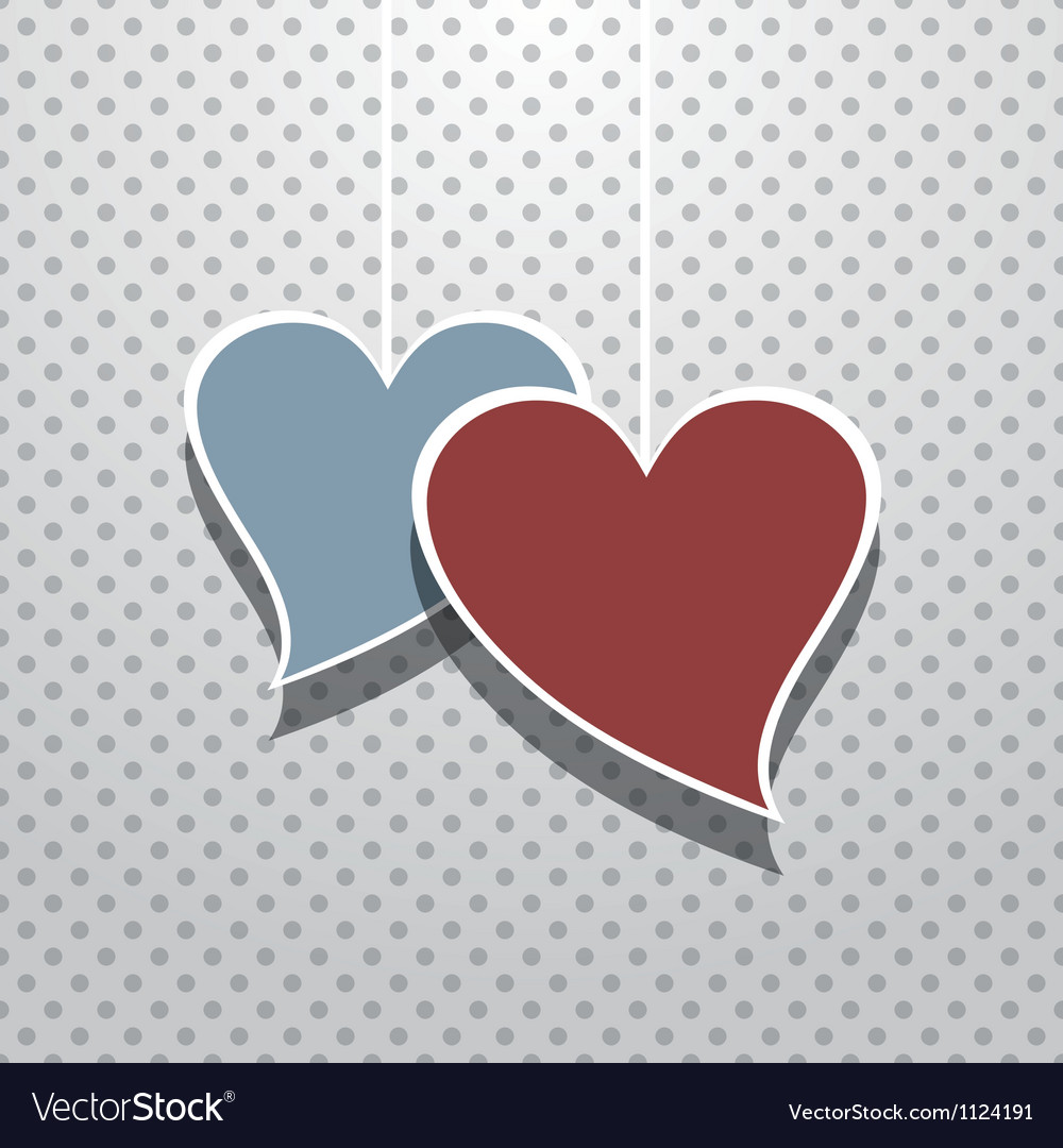 Retro valentines card