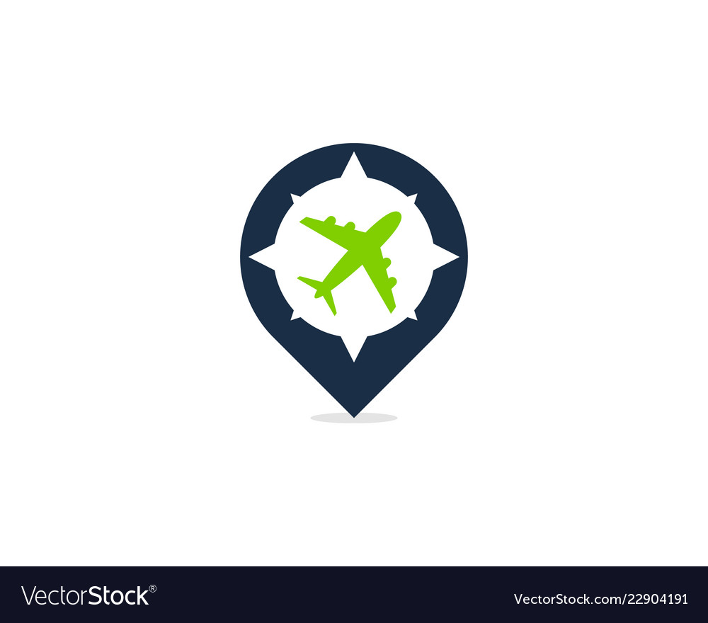 Travel point logo icon design