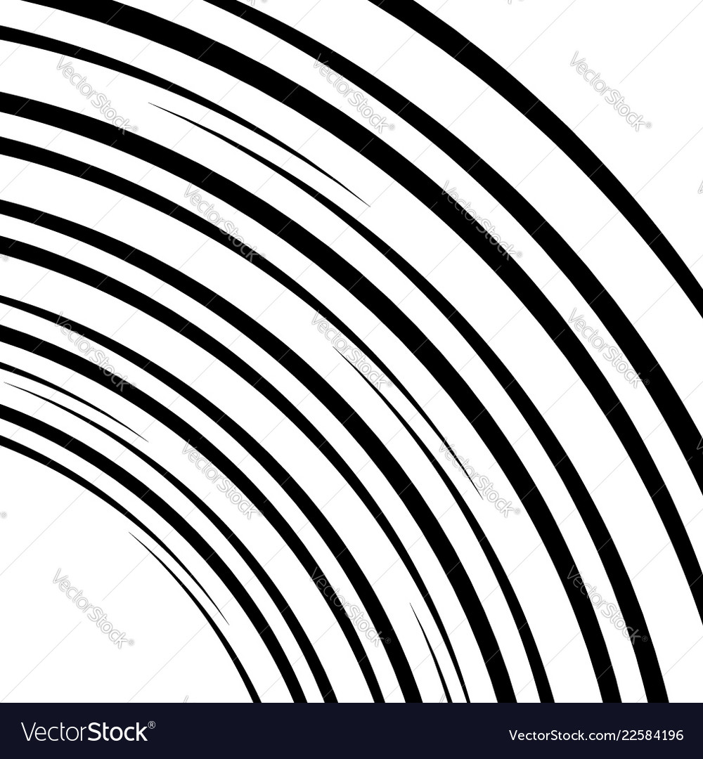 Curved lines element in clipping path curved Vector Image