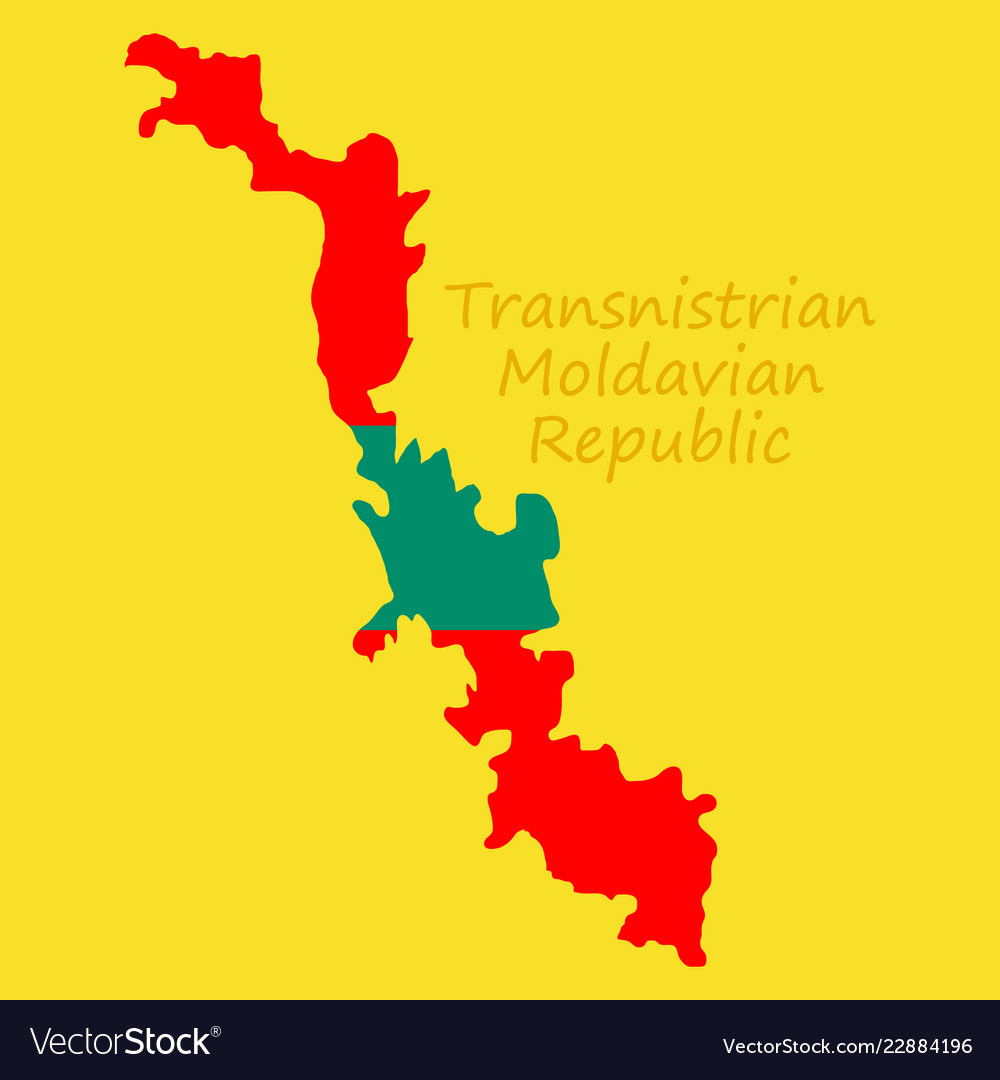 Official Flag And Map Of Transnistria Royalty Free Vector