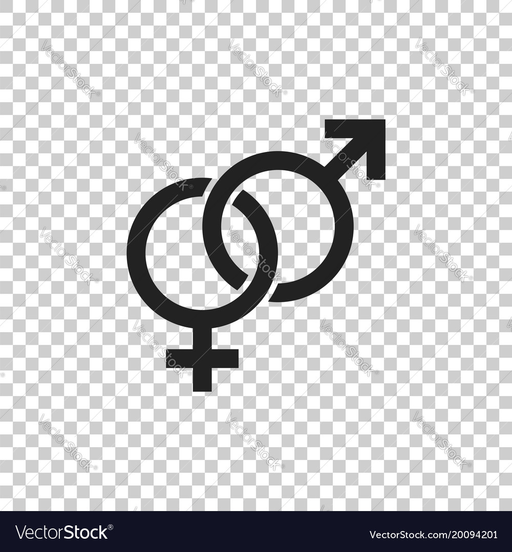 Gender sign icon men and women concept