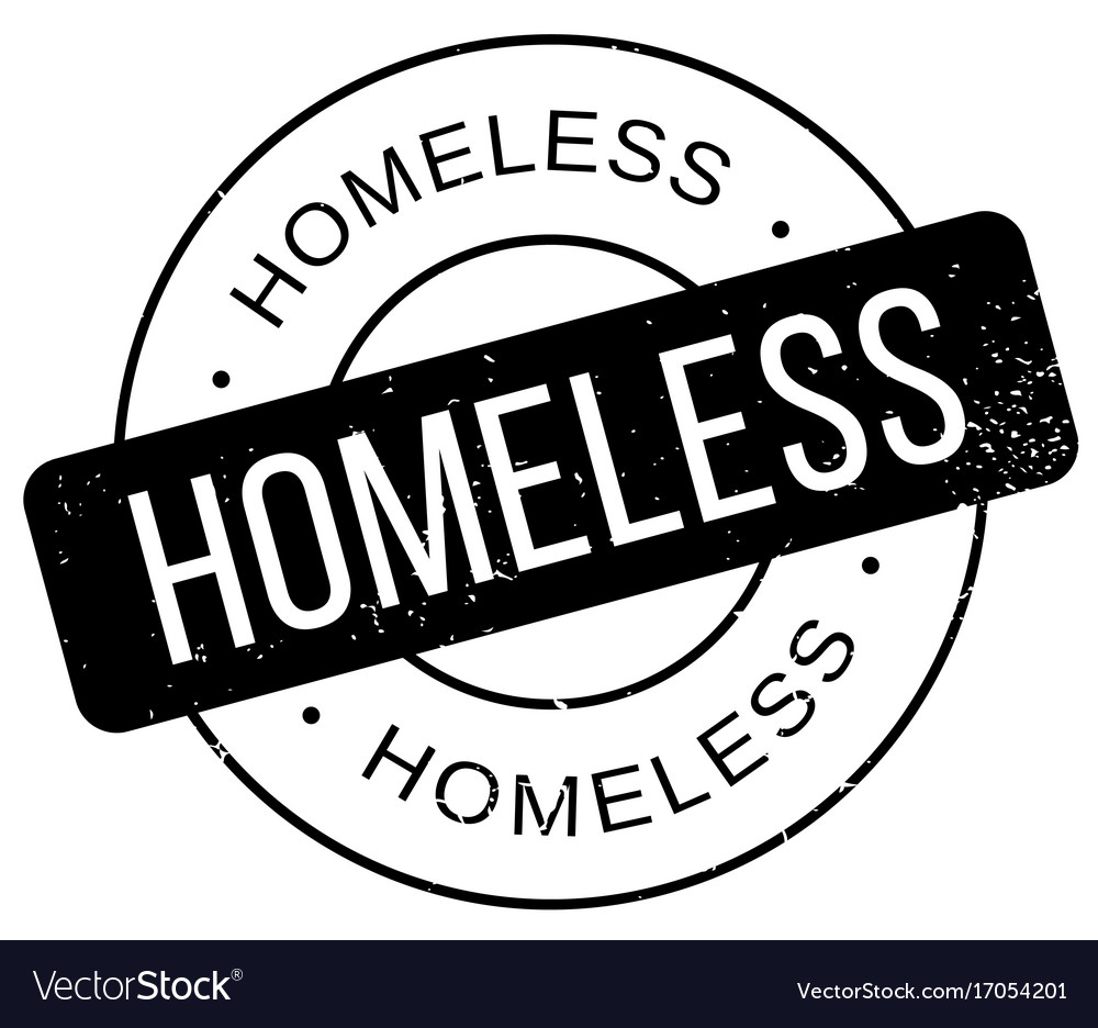 Homeless rubber stamp