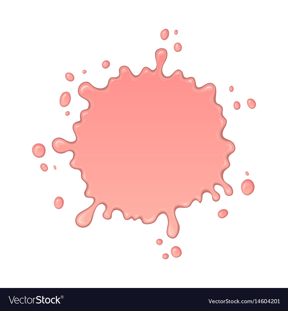 Splash of pink bubble gum Royalty Free Vector Image