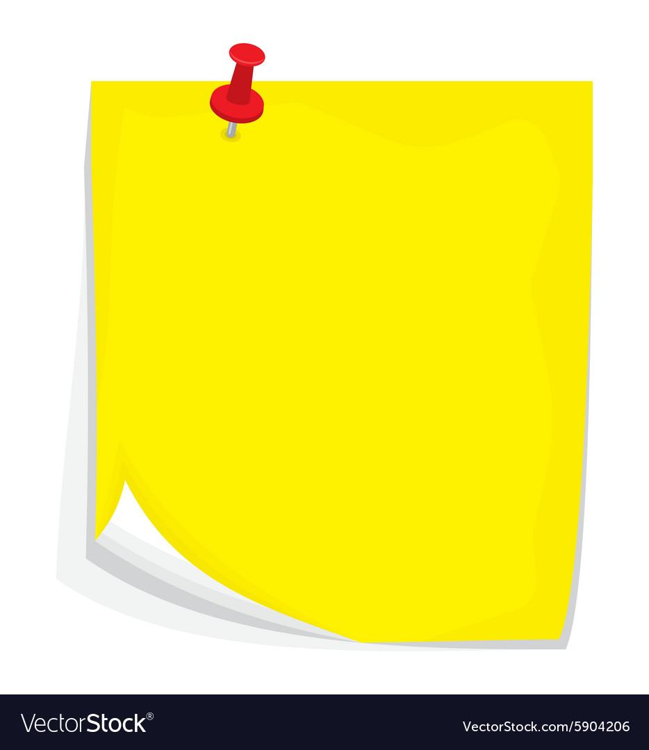 Sticky note3 Royalty Free Vector Image - VectorStock