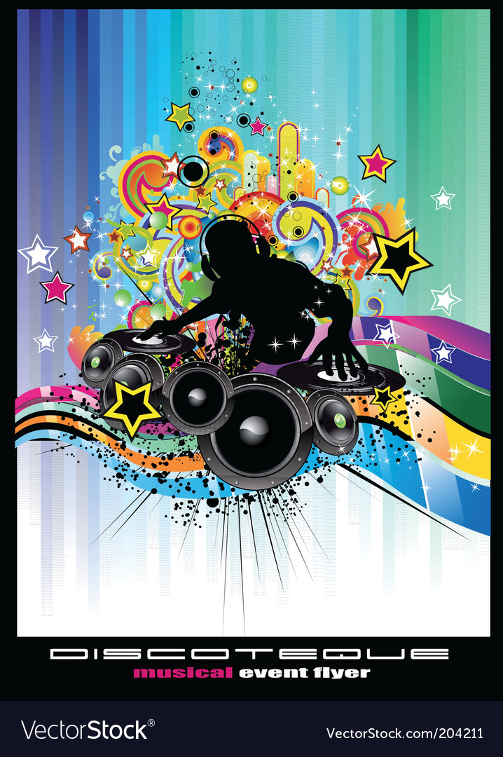 Disco poster Royalty Free Vector Image - VectorStock