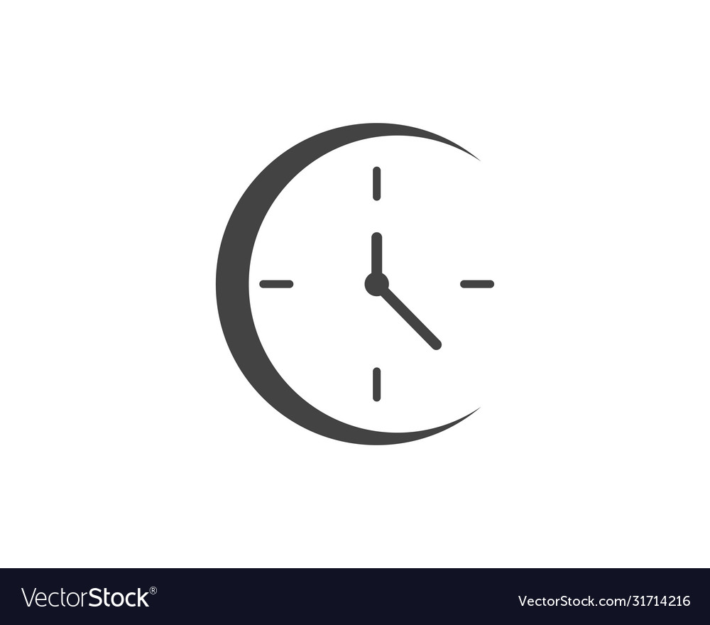 Clock icon flat