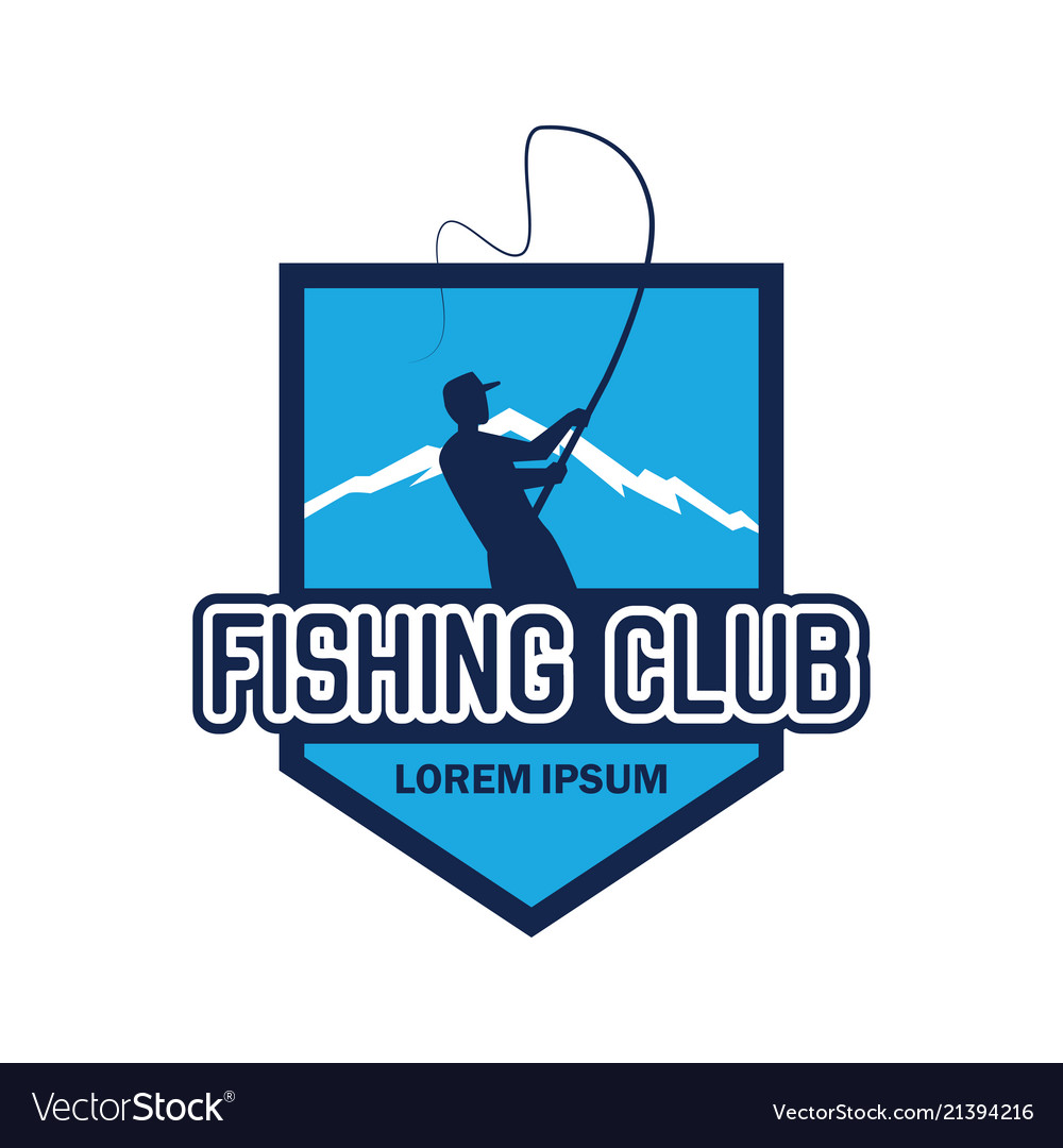 Fishing logo with text space for your slogan