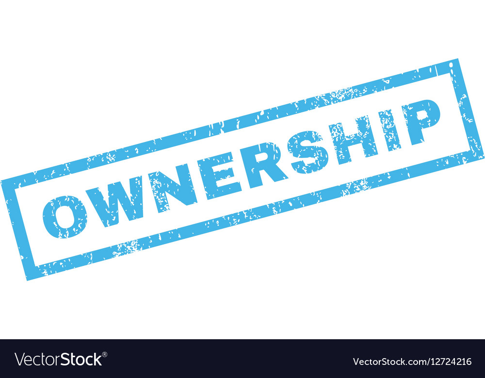 Ownership rubber stamp Royalty Free Vector Image