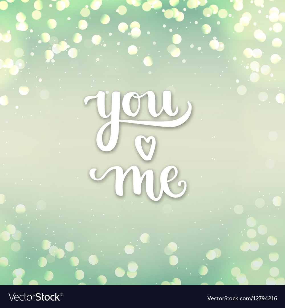 Romantic typographic poster Royalty Free Vector Image