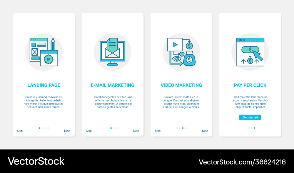 Website ecommerce internet technology ux ui Vector Image