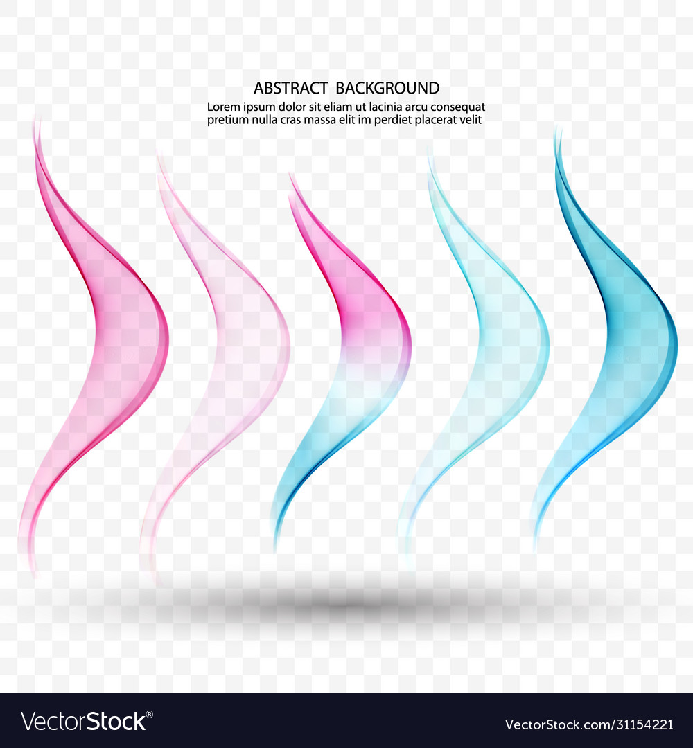 Abstract wave backgroundset pink and blue