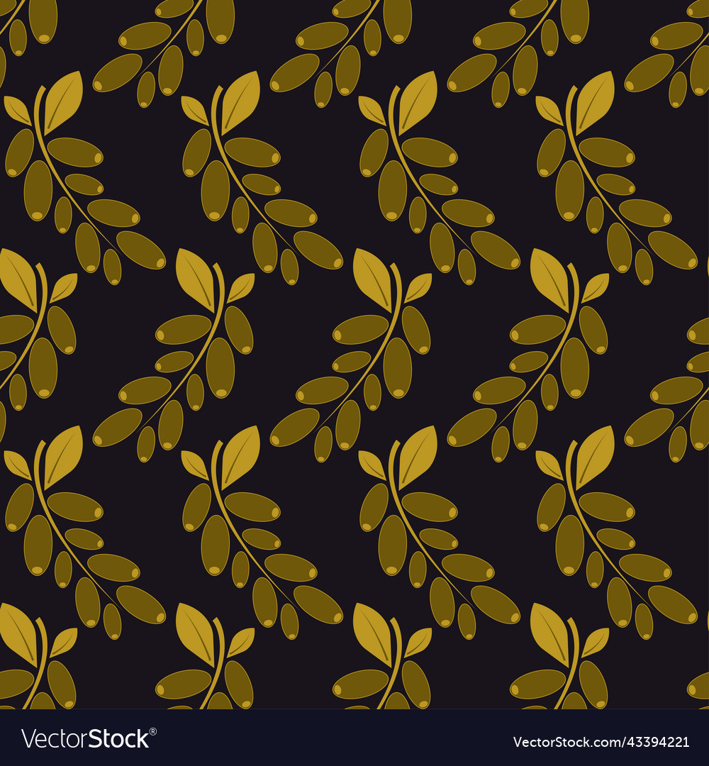 Barberry seamless pattern in art deco style