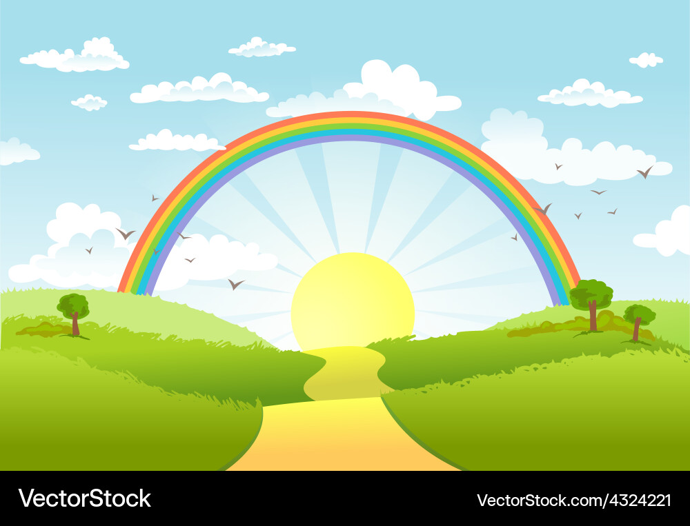 Beautiful landscape Royalty Free Vector Image - VectorStock