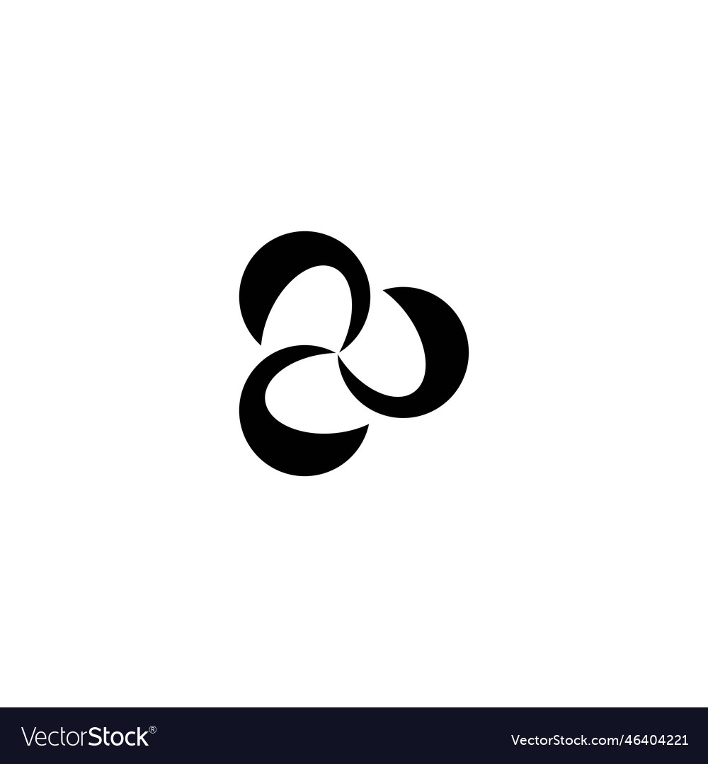 Circle black logo template design