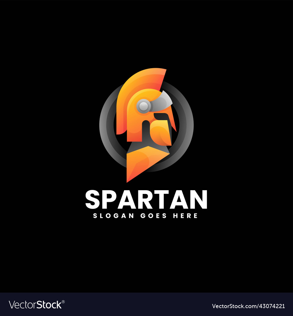 Logo Spartan Gradienten bunten Stil