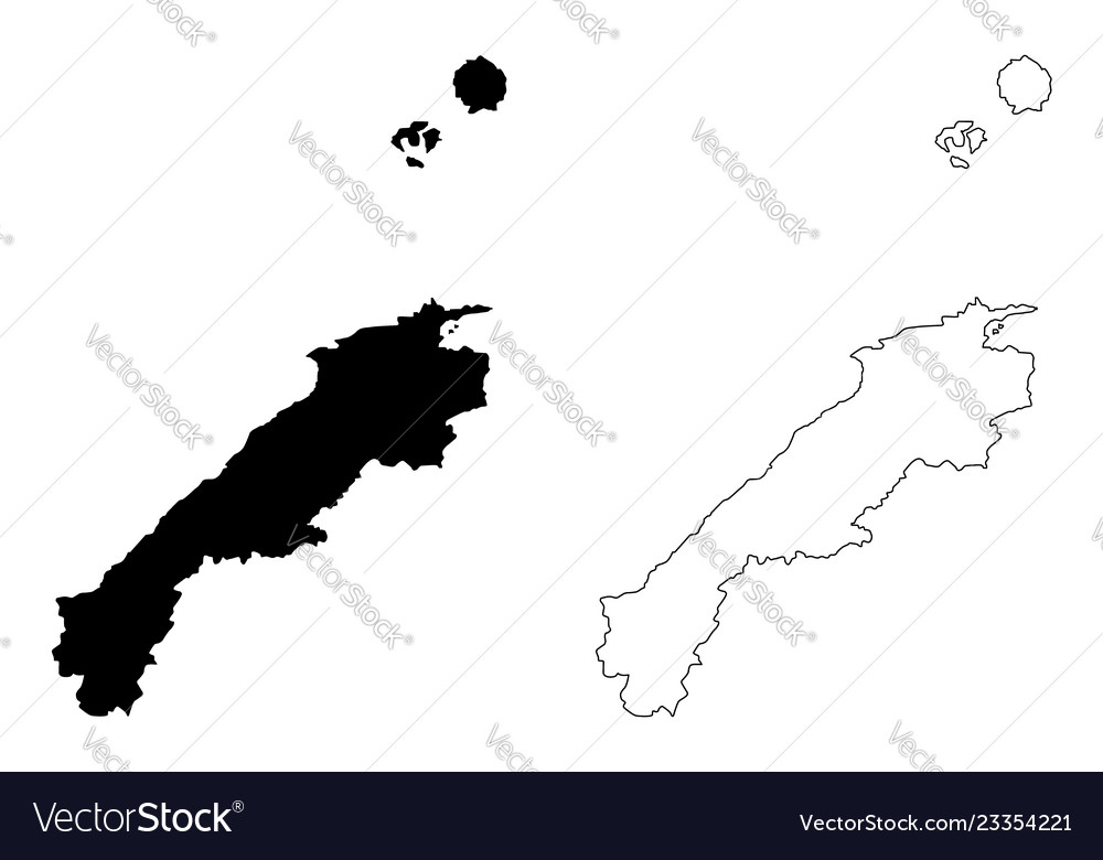 Shimane prefecture map