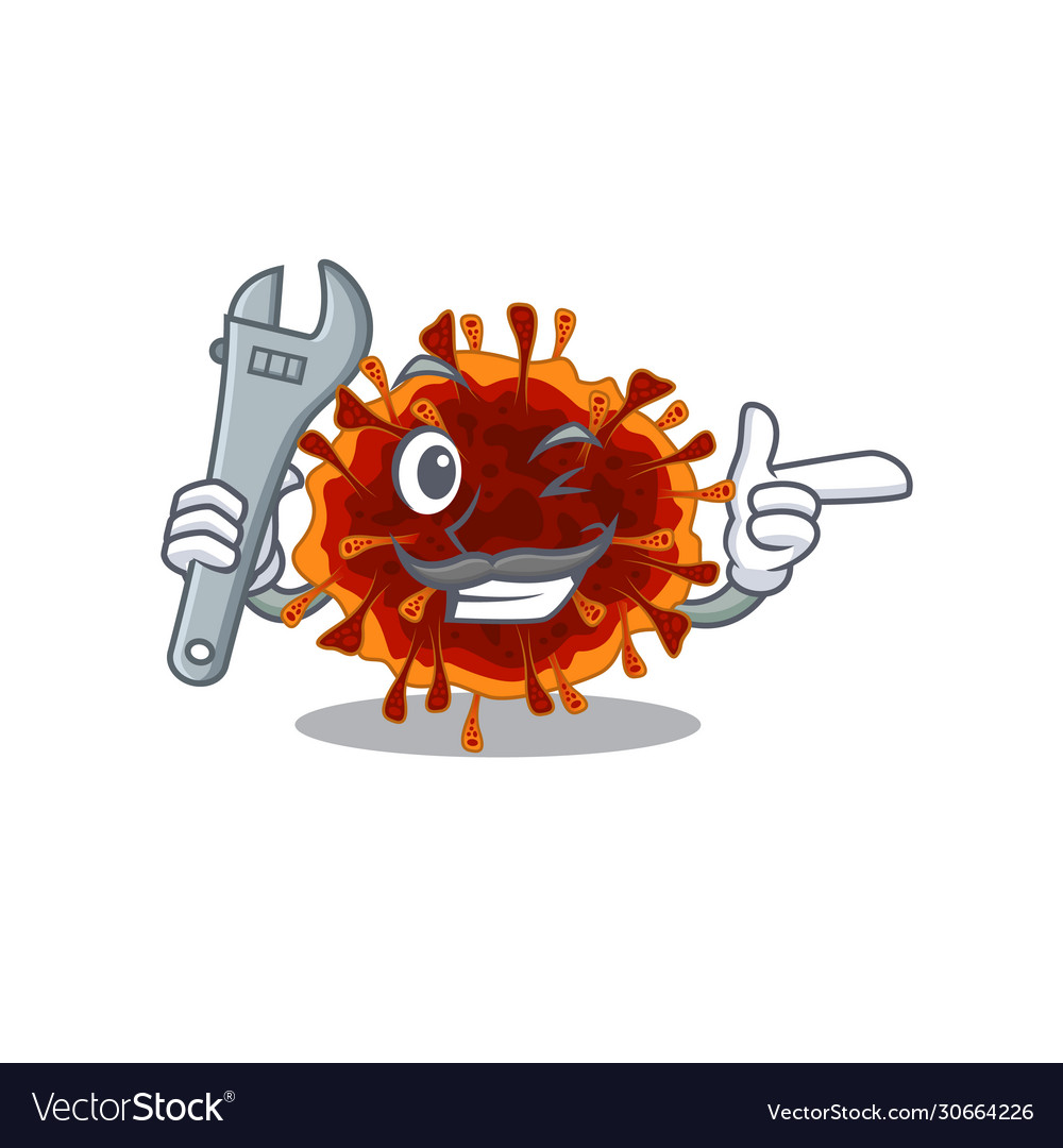 A picture cool mechanic delta coronavirus cartoon