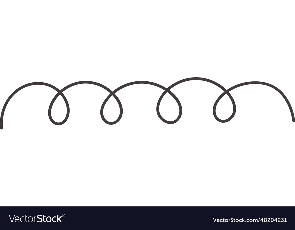 Abstract curved line Royalty Free Vector Image