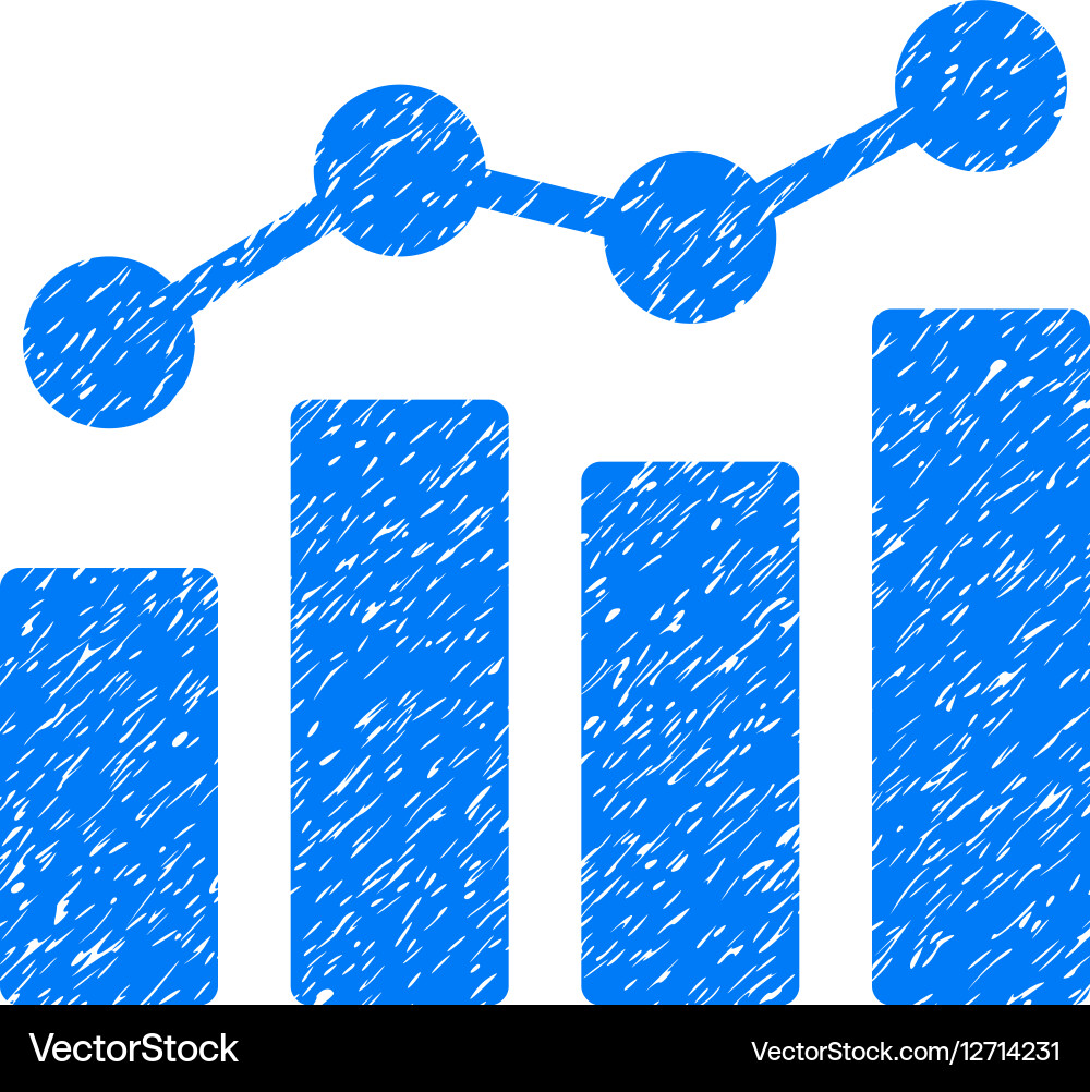 Analytics Grainy Texture Icon Royalty Free Vector Image