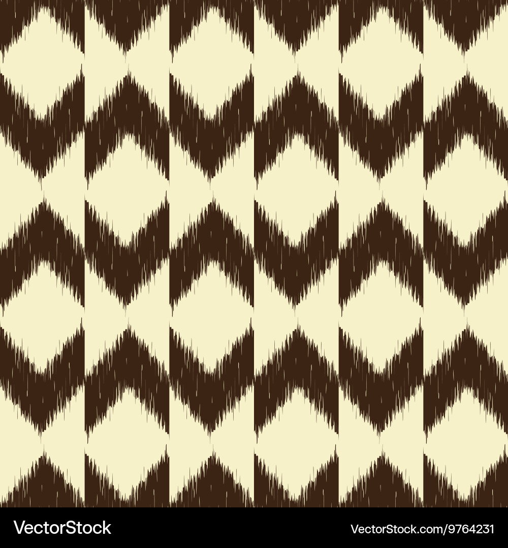 Chevron ikat seamless pattern Royalty Free Vector Image