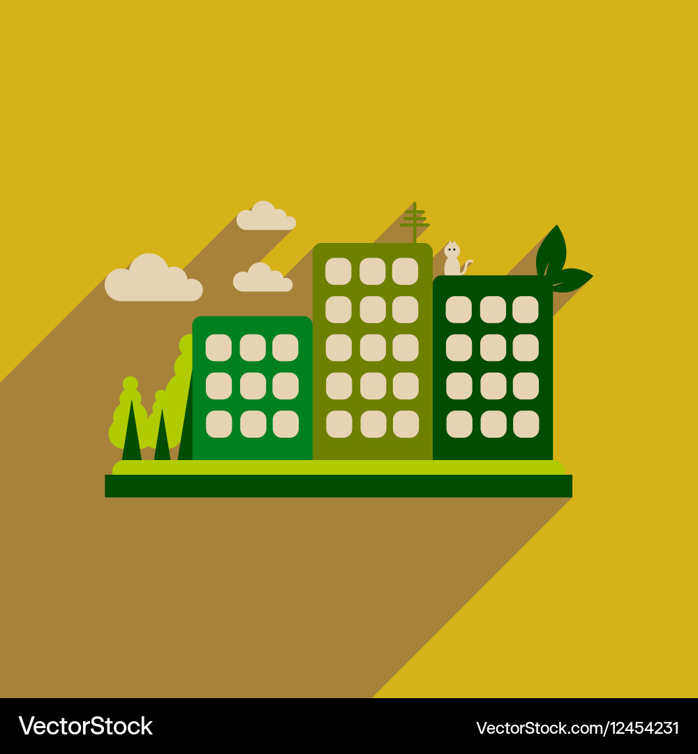 Flat web icon with long shadow Royalty Free Vector Image