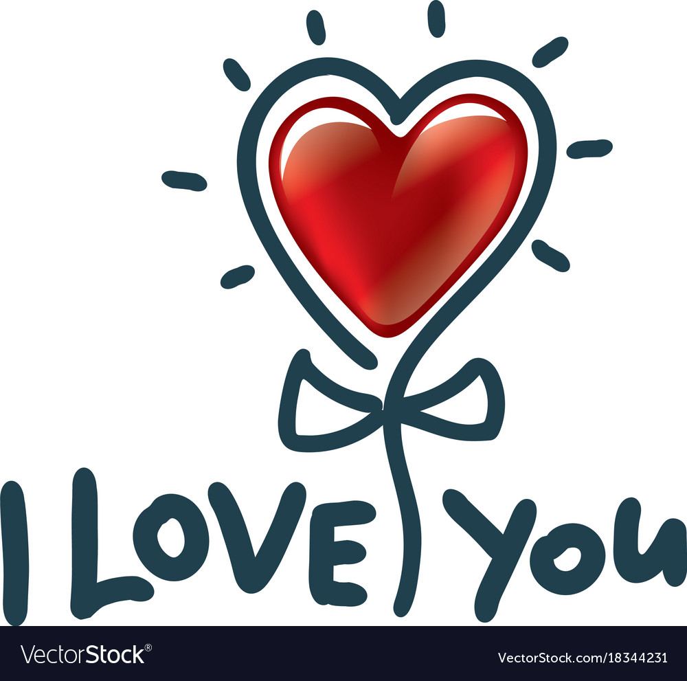 Download I love you Royalty Free Vector Image - VectorStock