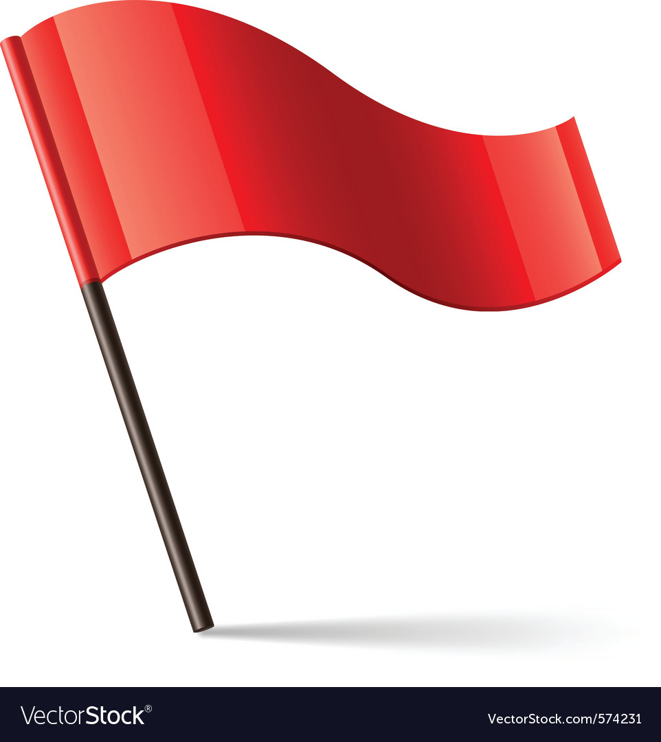 Red Flag Icon Stock Vector 137804 Crushpixel, 46% OFF