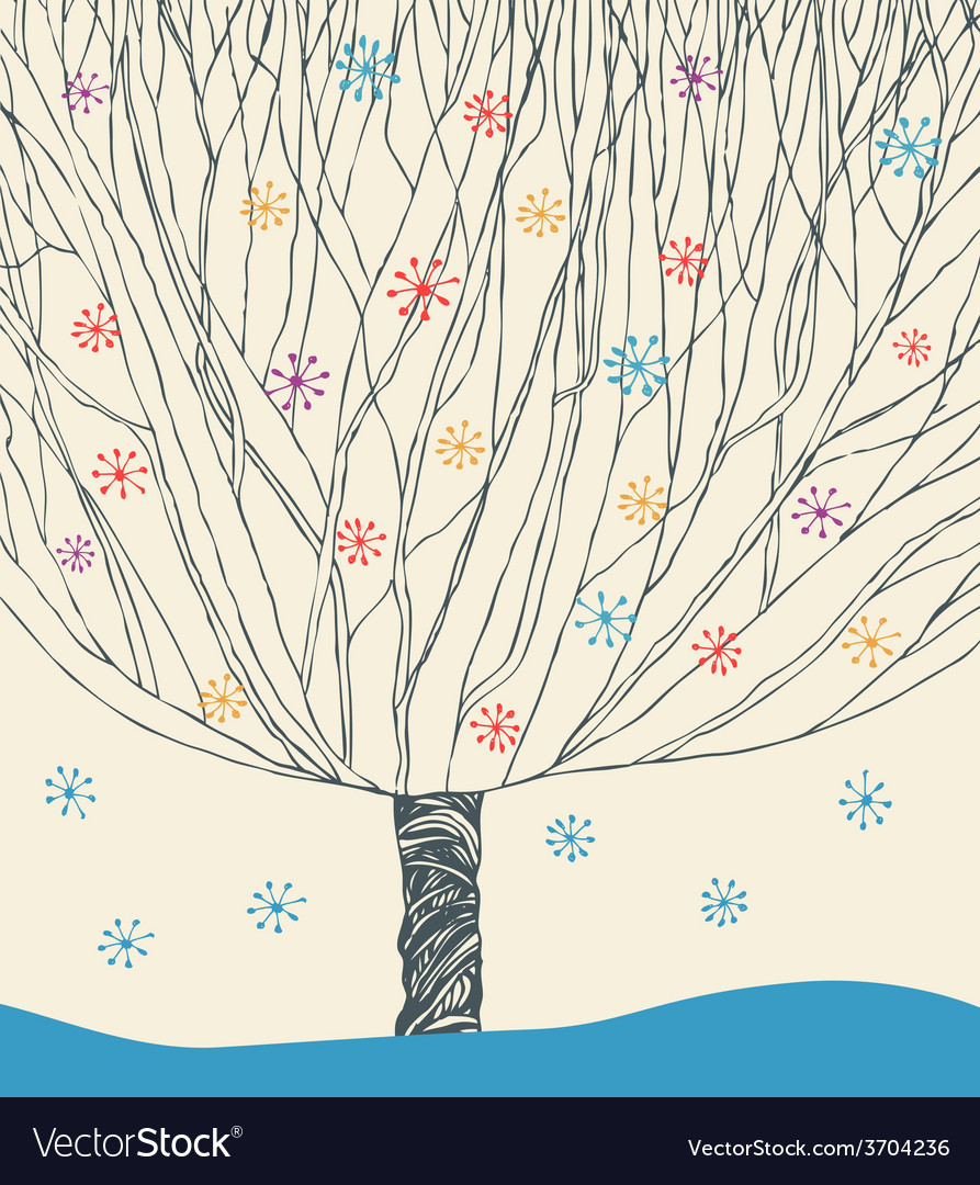 Abstract tree design Royalty Free Vector Image