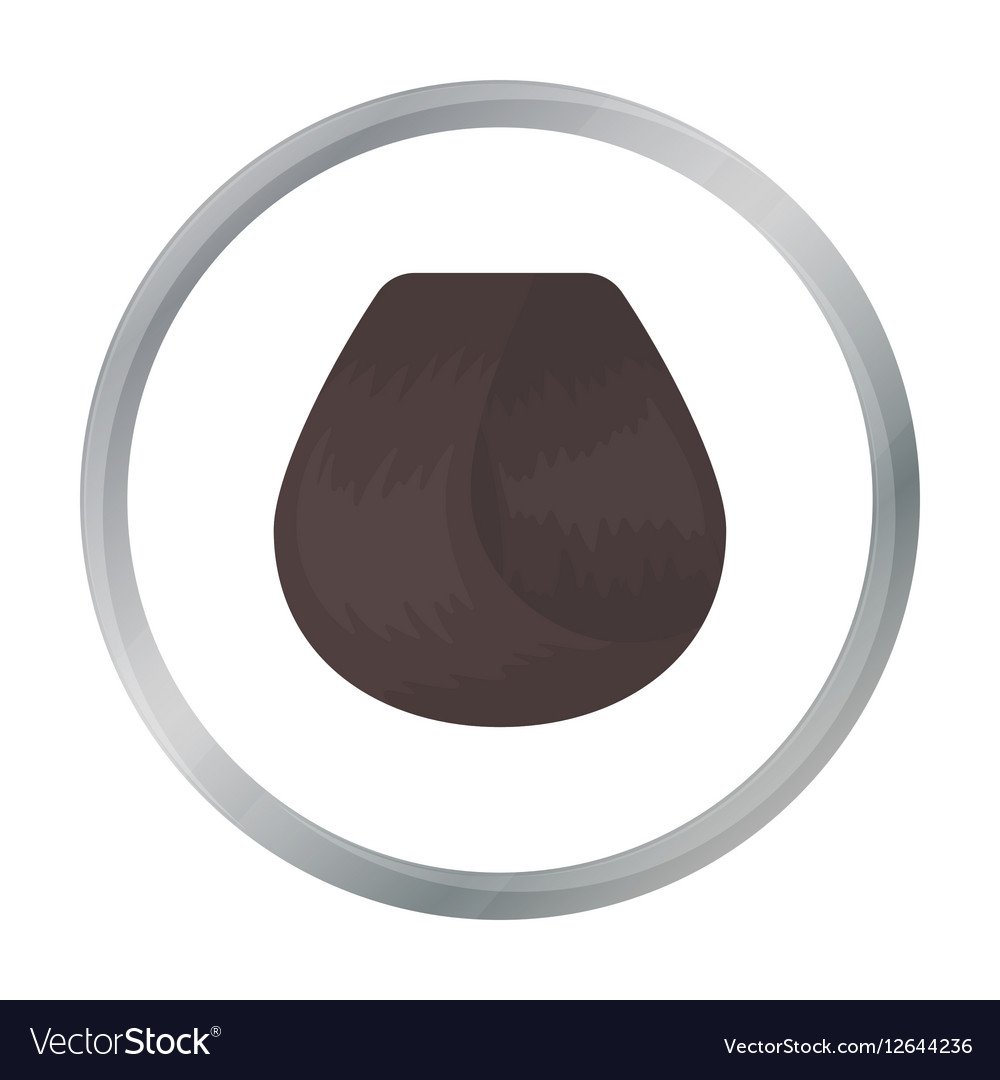 Hair Lock Icon In Cartoon Style Isolated On White Vector Image