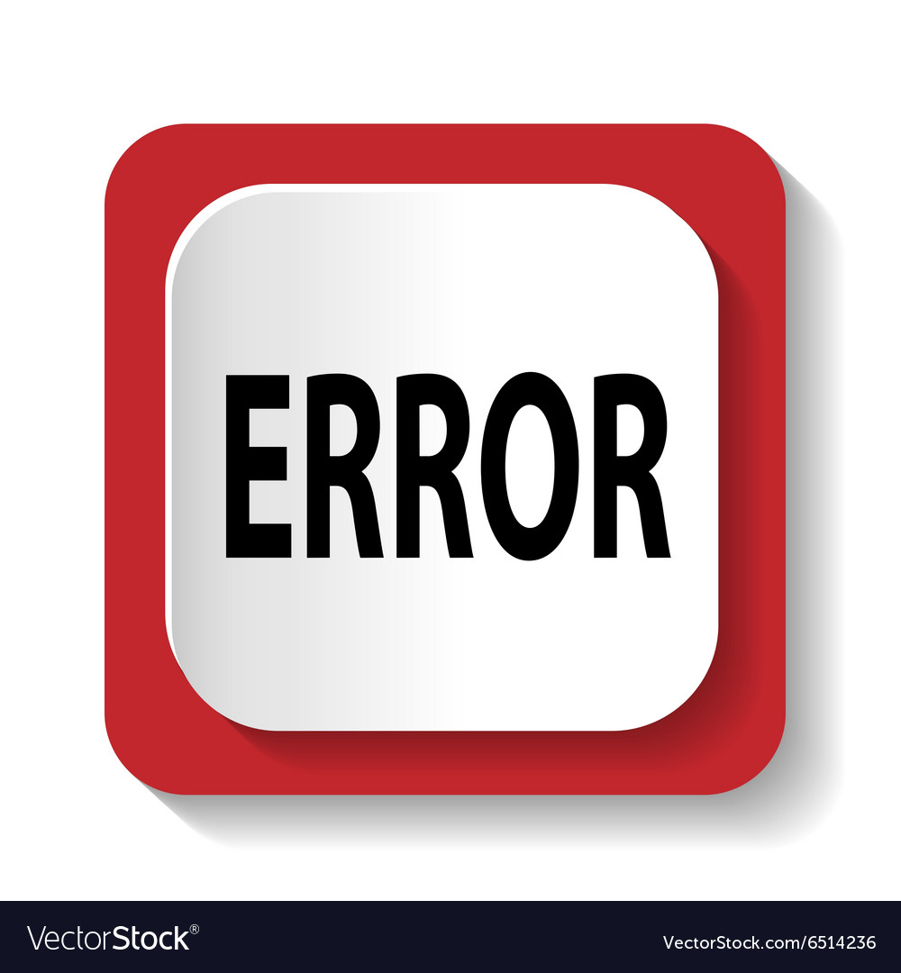 Icon with the word error