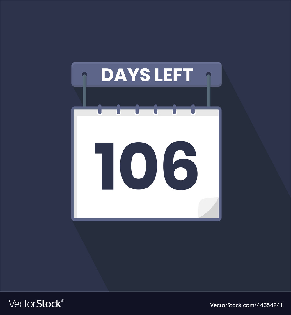 106 days left countdown for sales promotion