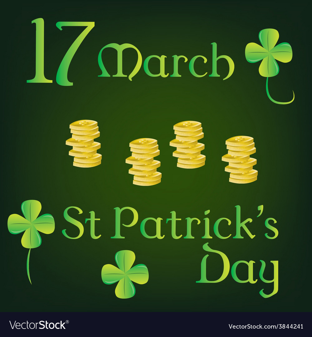 A green background with text clovers and lot