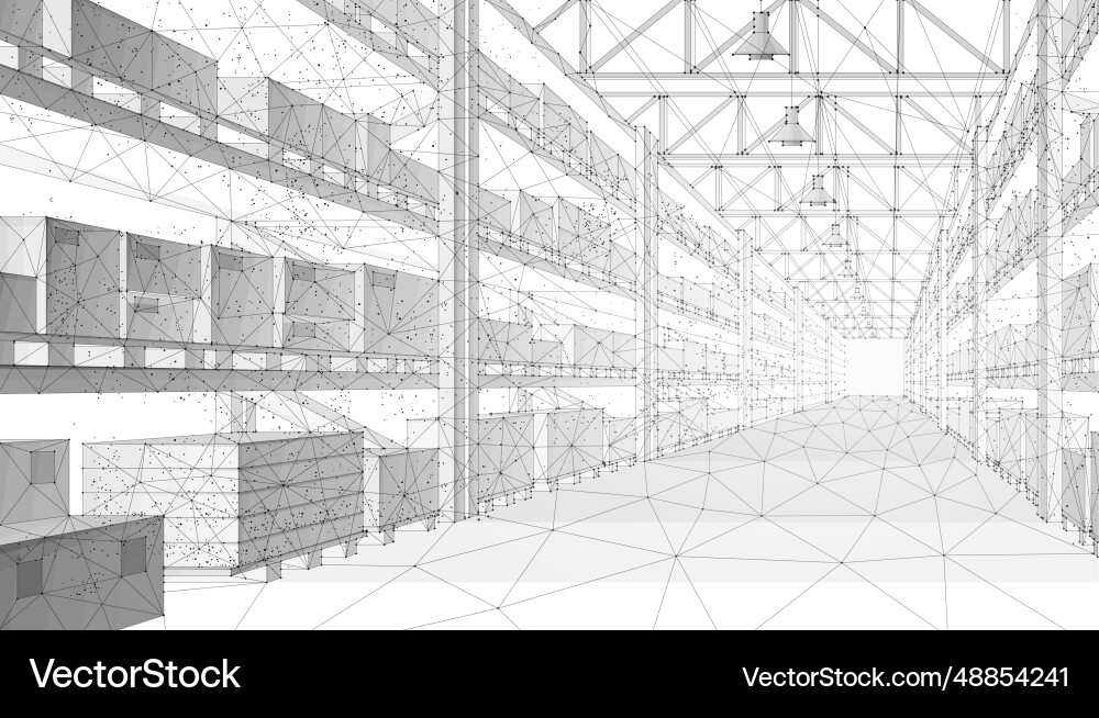 Digital warehouse Royalty Free Vector Image - VectorStock
