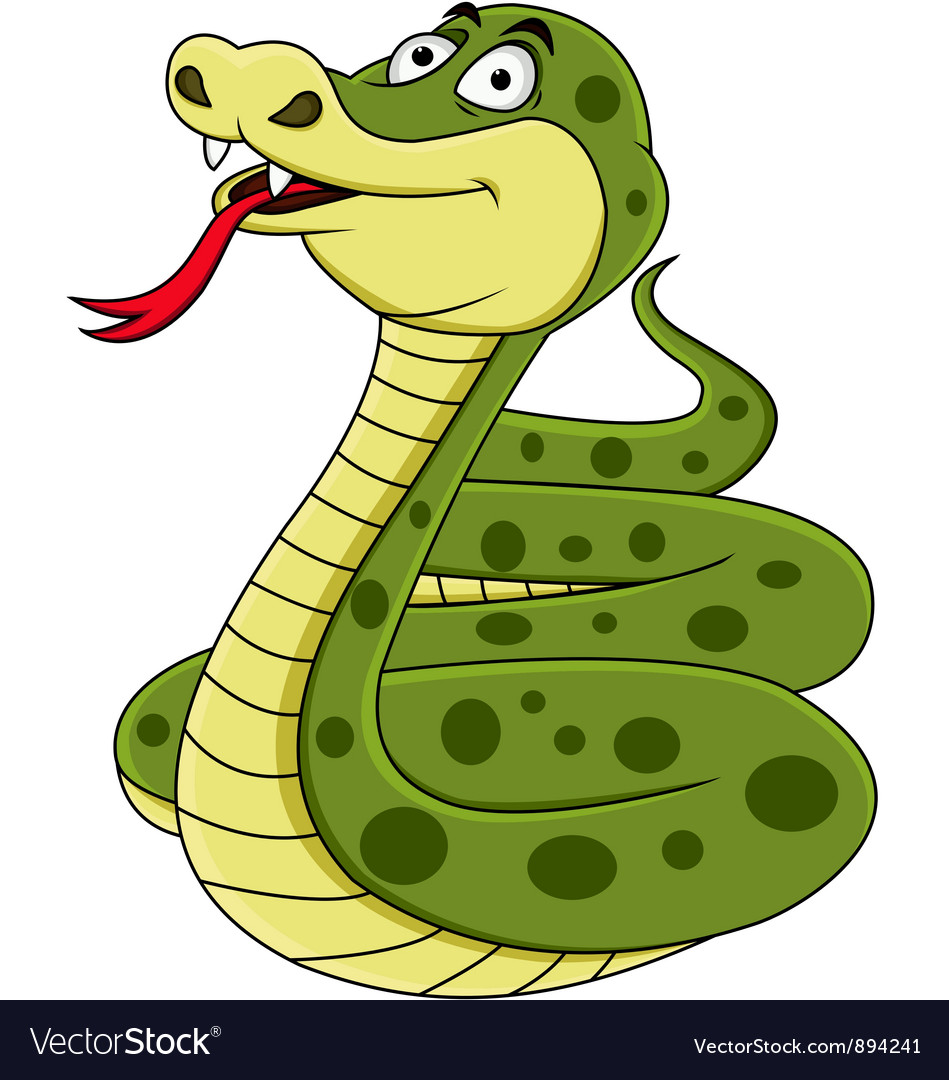 funny snake cartoon vector 894241