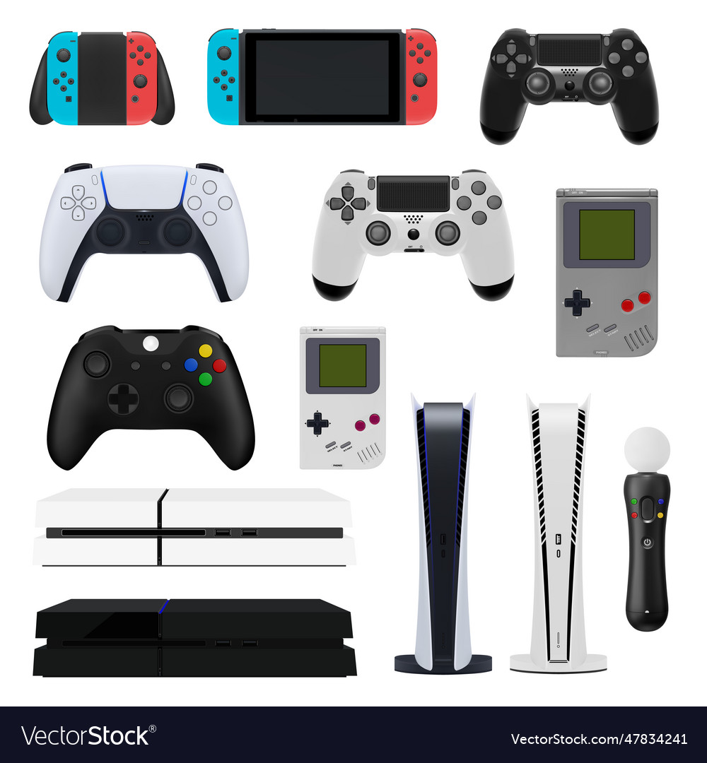 Game Consolejoystickportable Console Royalty Free Vector