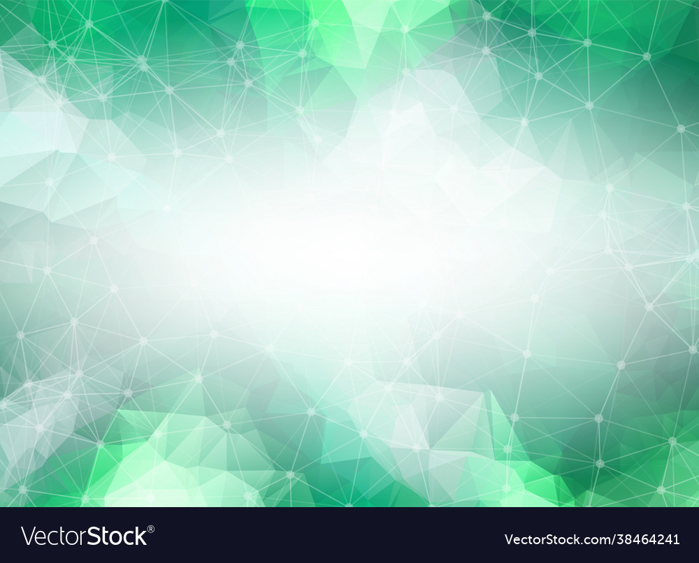 Geometric dark green polygonal background