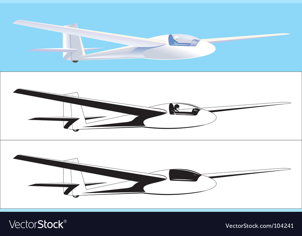 Glider Royalty Free Vector Image VectorStock