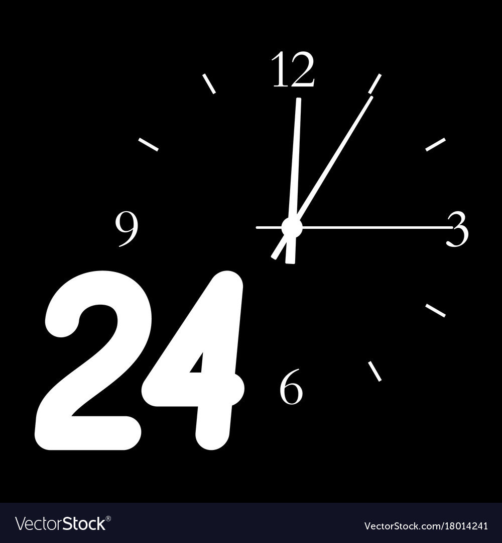 number-24-on-the-background-of-dial-royalty-free-vector