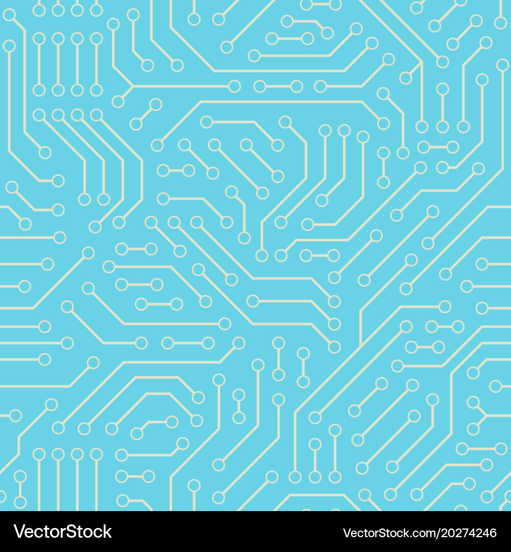 Computer circuit board Royalty Free Vector Image