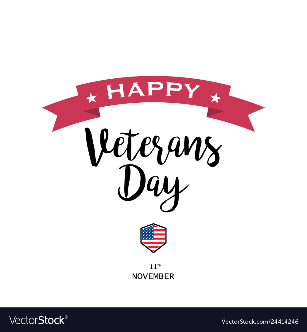 On a veterans day design Royalty Free Vector Image