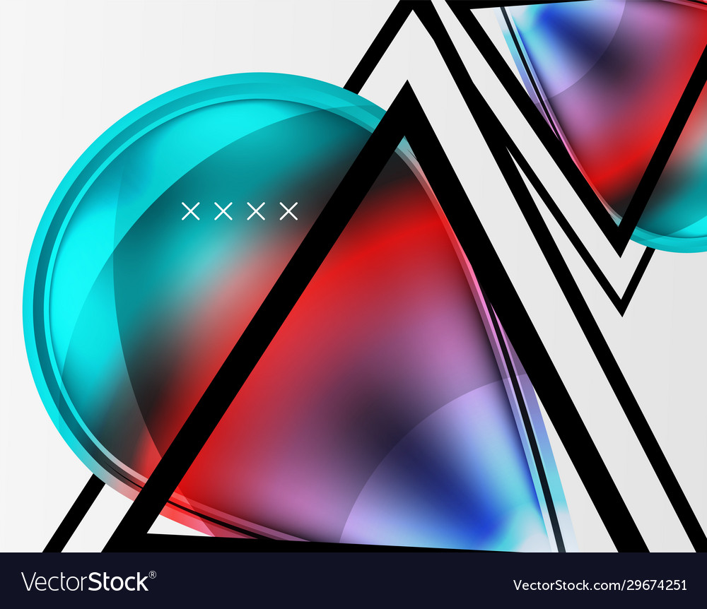 Abstract background - glossy glass bubbles Vector Image
