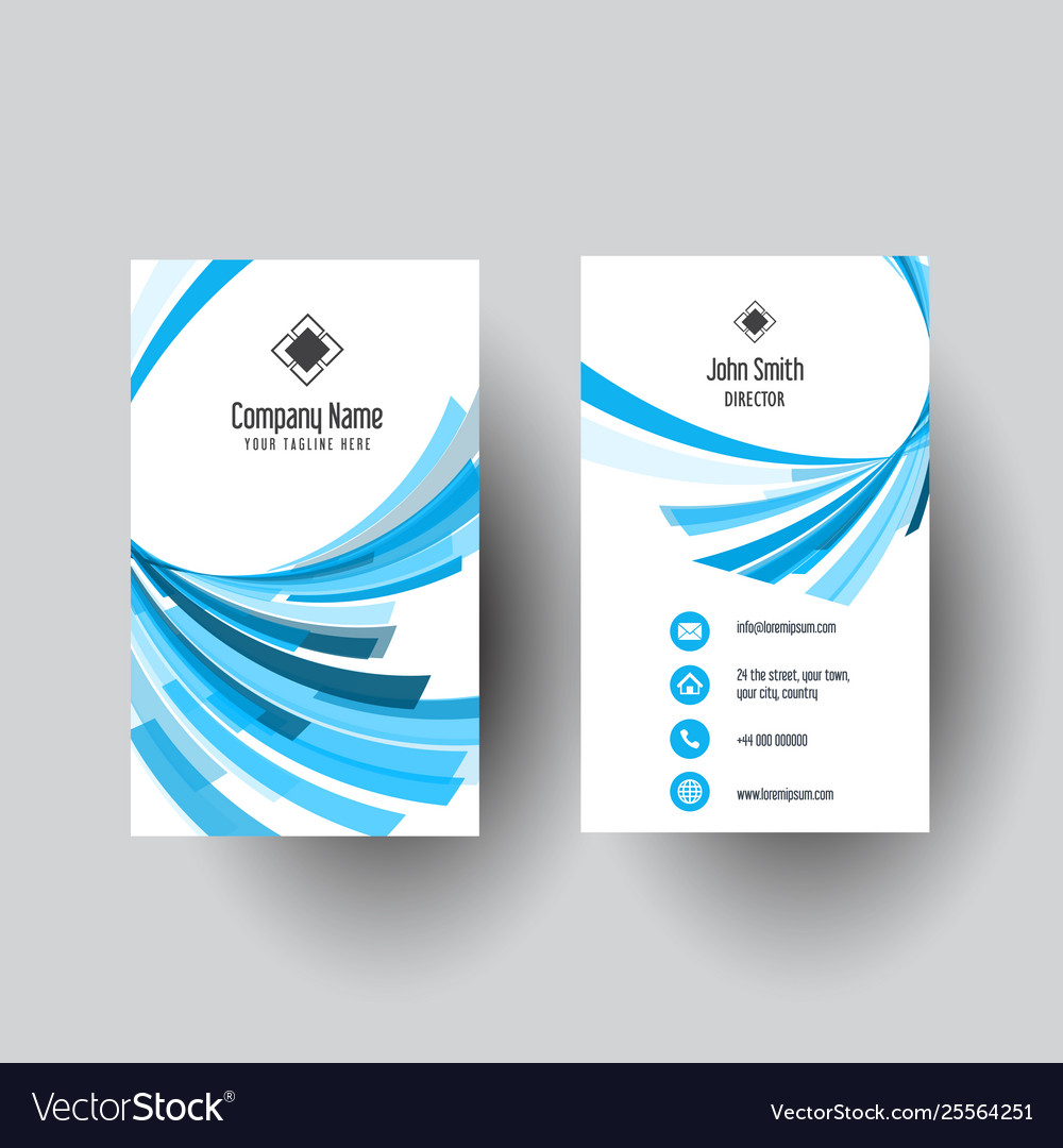 Abstract business card design Royalty Free Vector Image