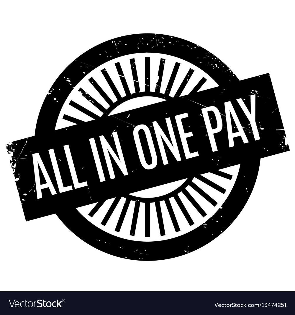 All in one pay rubber stamp