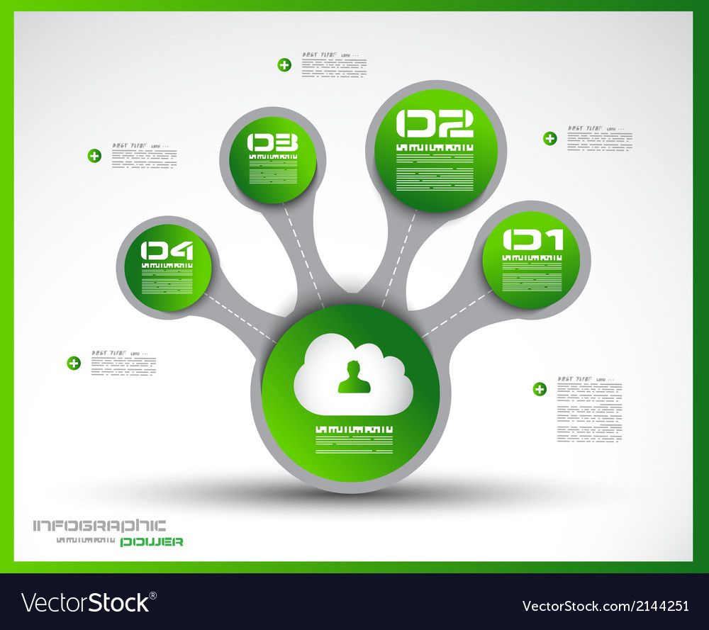 Infographics concept to display your data Vector Image