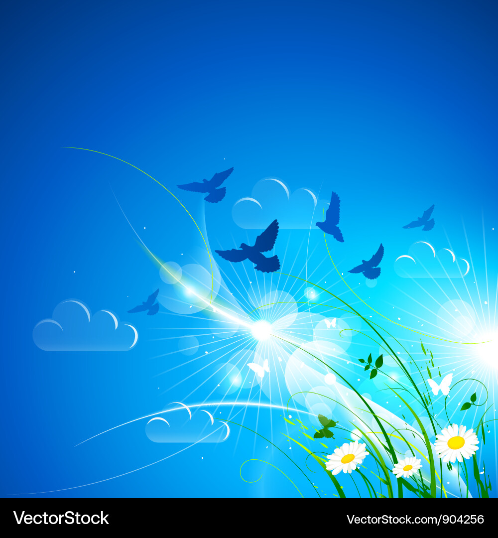 Blue background Royalty Free Vector Image - VectorStock