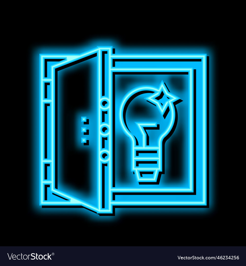 Idea for resolve problem neon glow icon